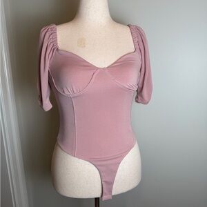 Astr Mauve Bodysuit for Women
